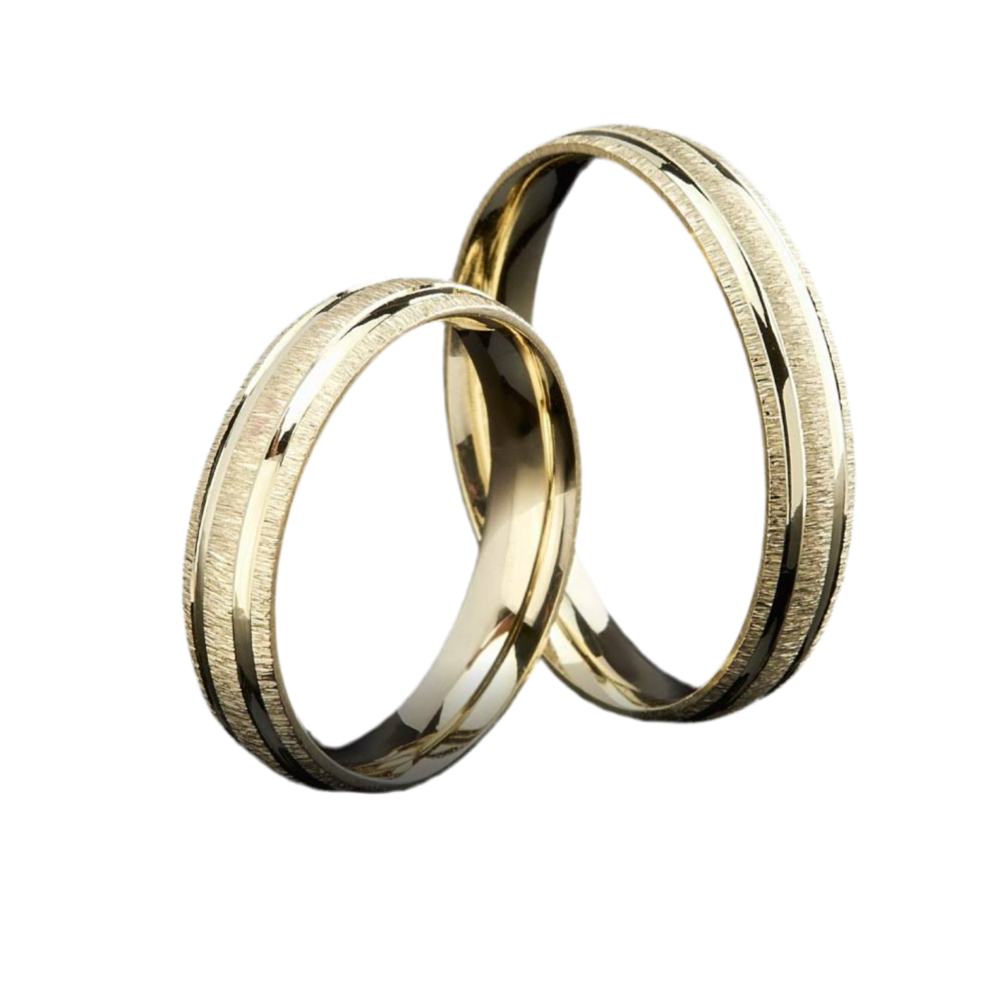 Ethan Hoop Duo in 10k Yellow Gold (6mm) 