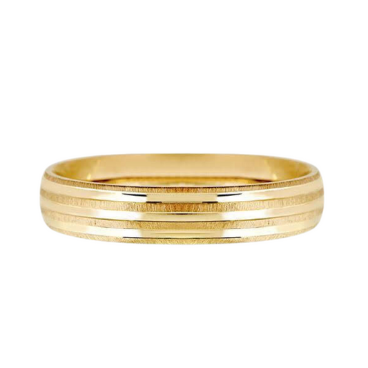 Liam hoop in 10k yellow gold 