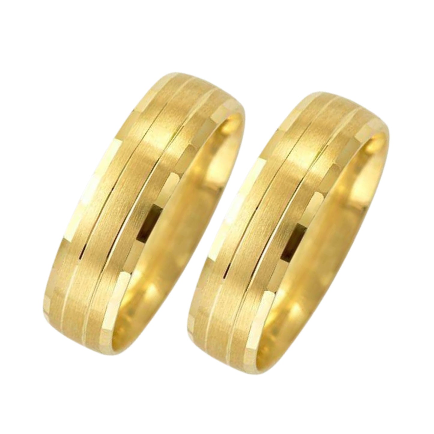 Ethan Hoop Duo in 10k Yellow Gold (6mm) 