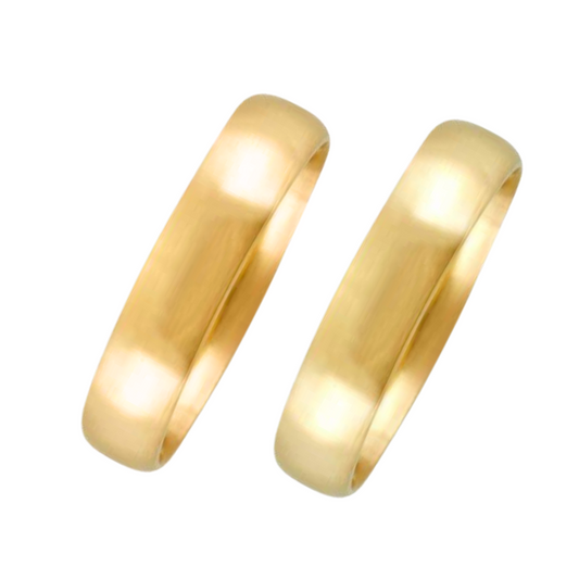 Ethan Hoop Duo in 10k Yellow Gold (6mm) 