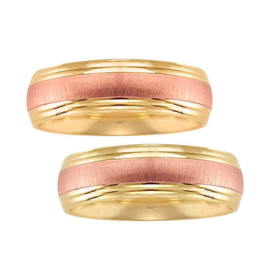 Ethan Hoop Duo in 10k Yellow Gold (6mm) 