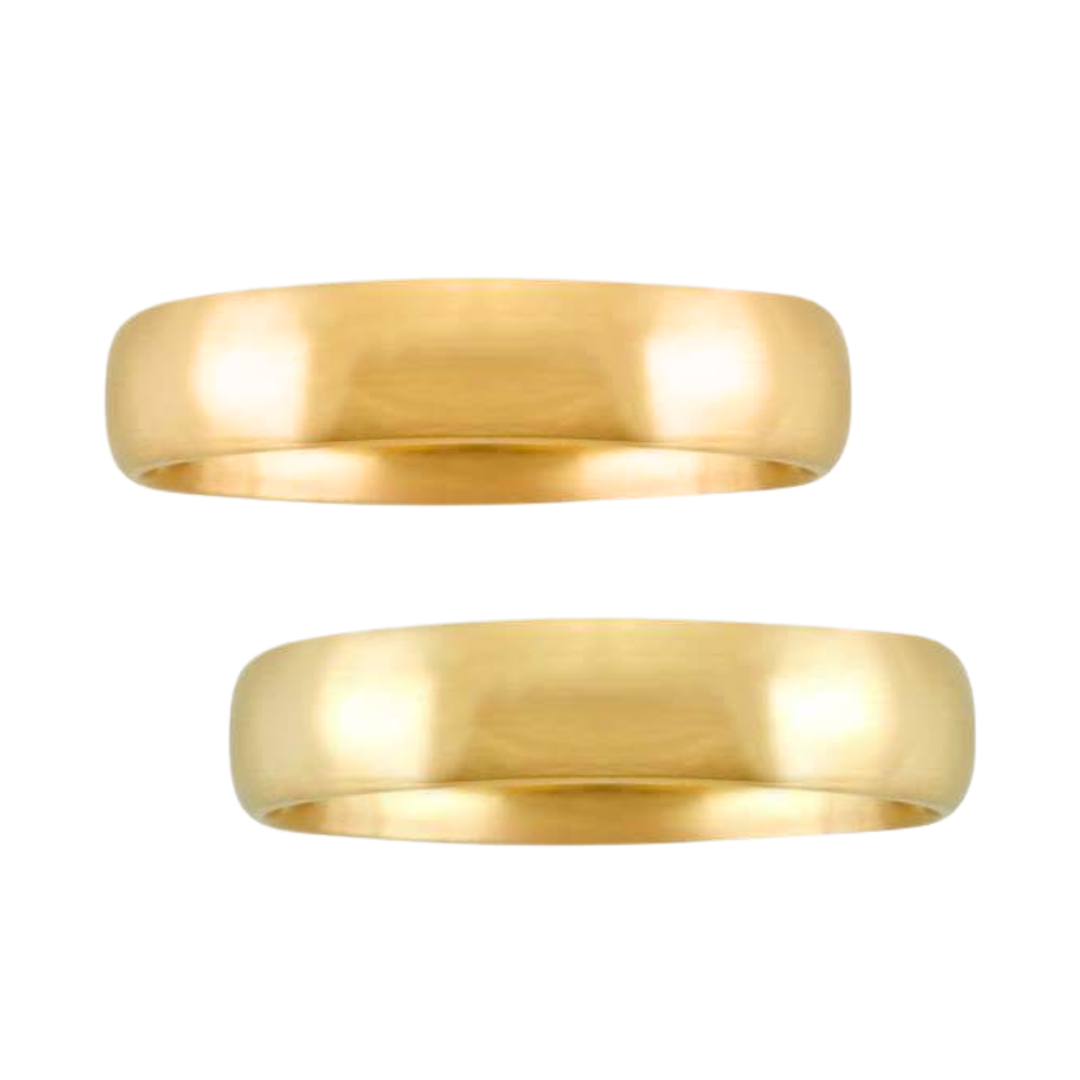 Ethan Hoop Duo in 10k Yellow Gold (6mm) 