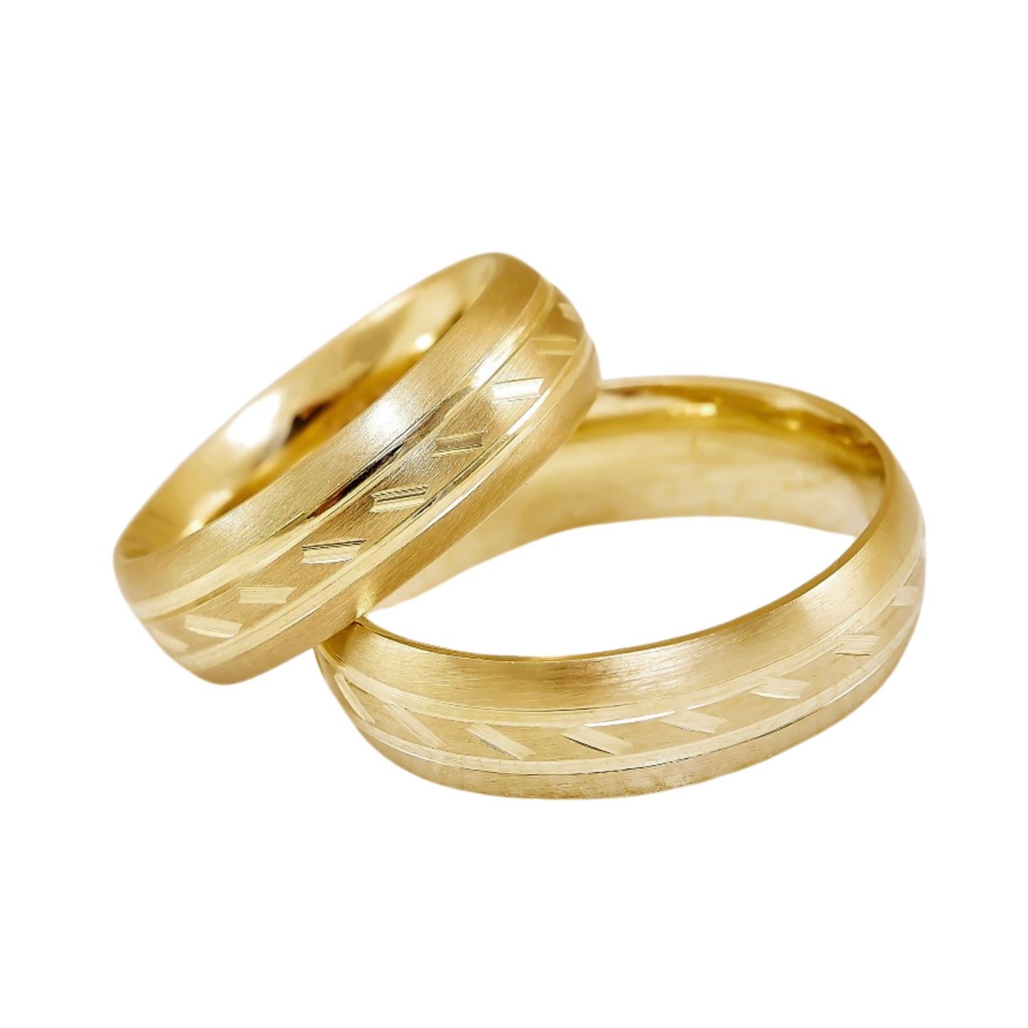 Ethan Hoop Duo in 10k Yellow Gold (6mm) 