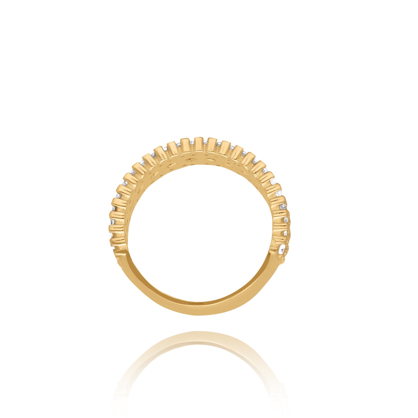 Enith Ring in Silver with Yellow Gold Plated