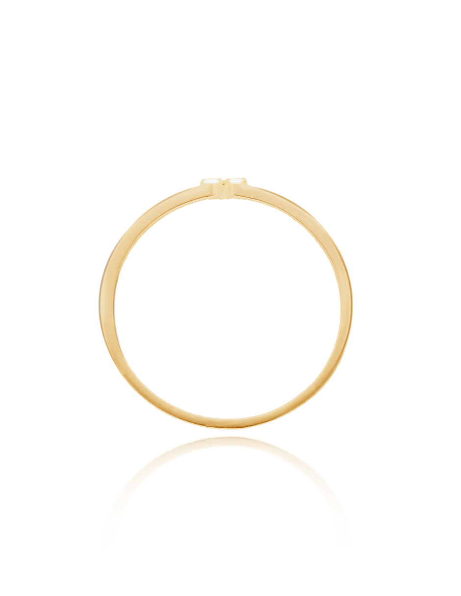 Angeline ring in 14k yellow gold with diamonds