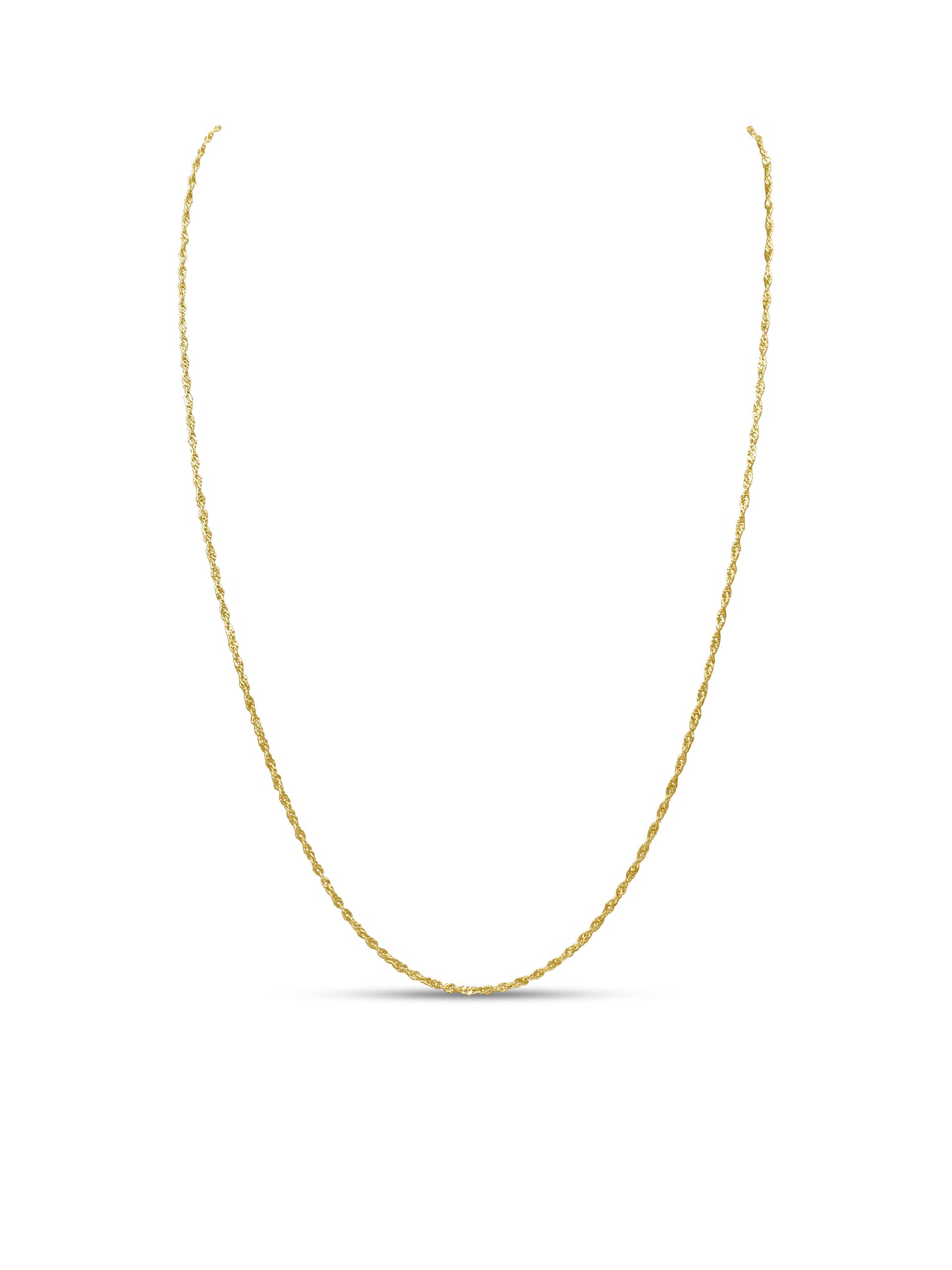 Italian Torsal Unisex Chain in 10k Yellow Gold