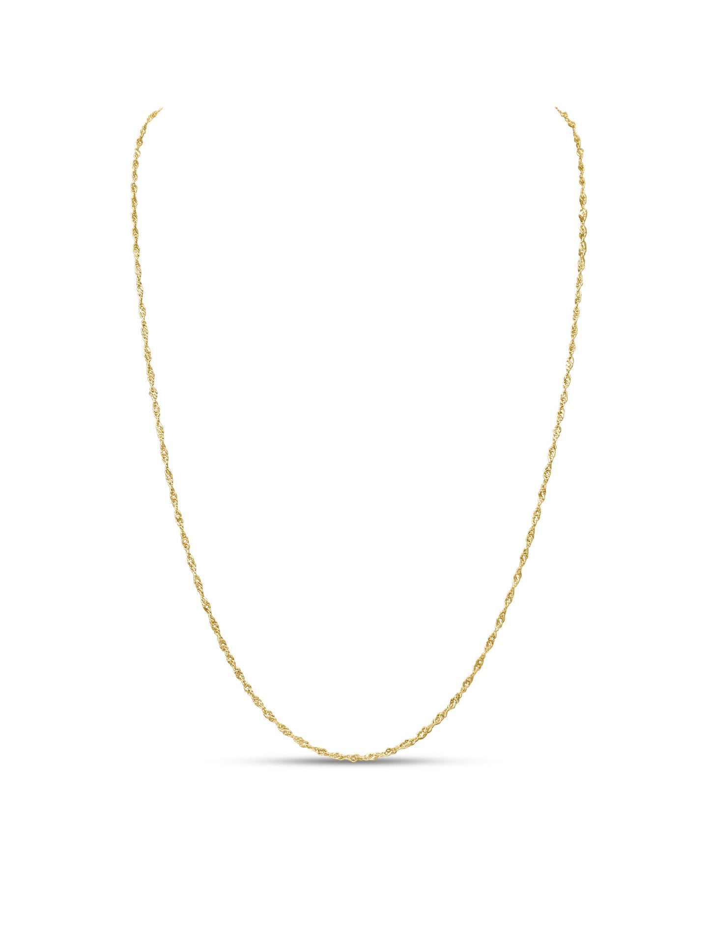 Italian Torsal Unisex Chain in 10k Yellow Gold