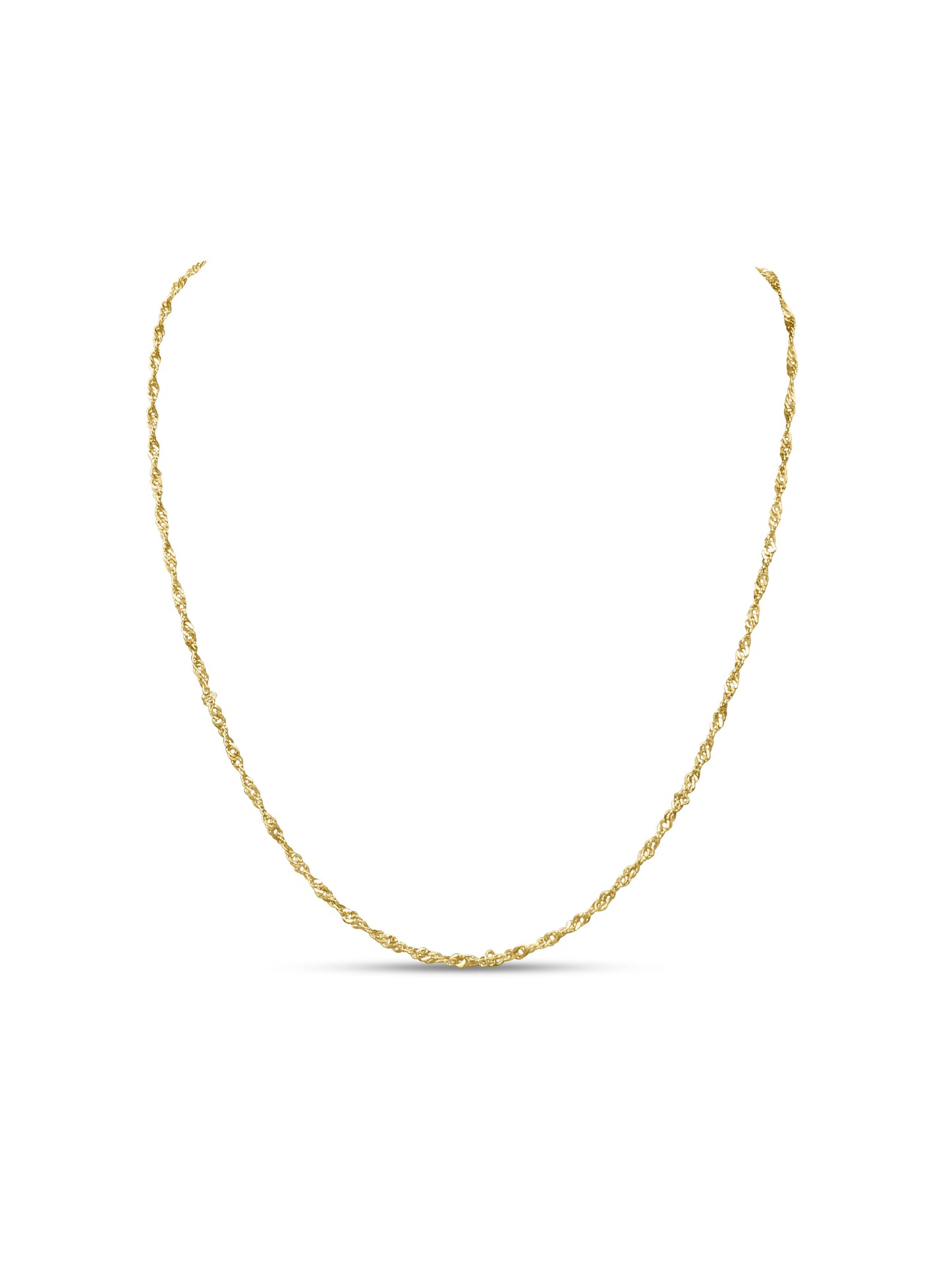 Italian Torsal Unisex Chain in 10k Yellow Gold