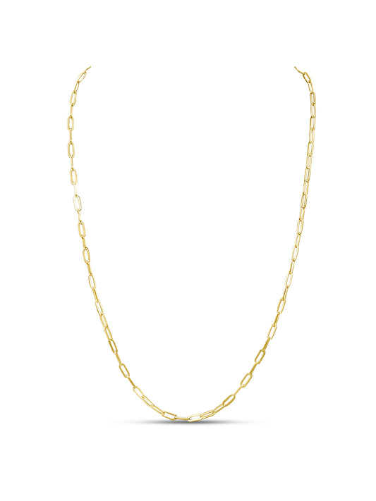 Italian Torsal Unisex Chain in 10k Yellow Gold