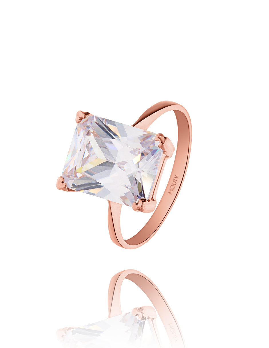 Christine Ring in 10k Rose Gold with Zirconia 