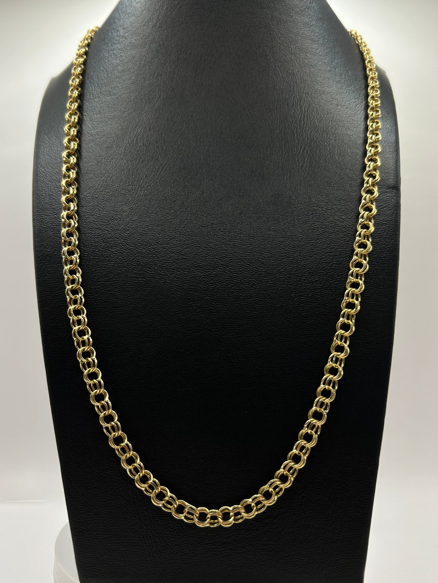 Italian Torsal Unisex Chain in 10k Yellow Gold