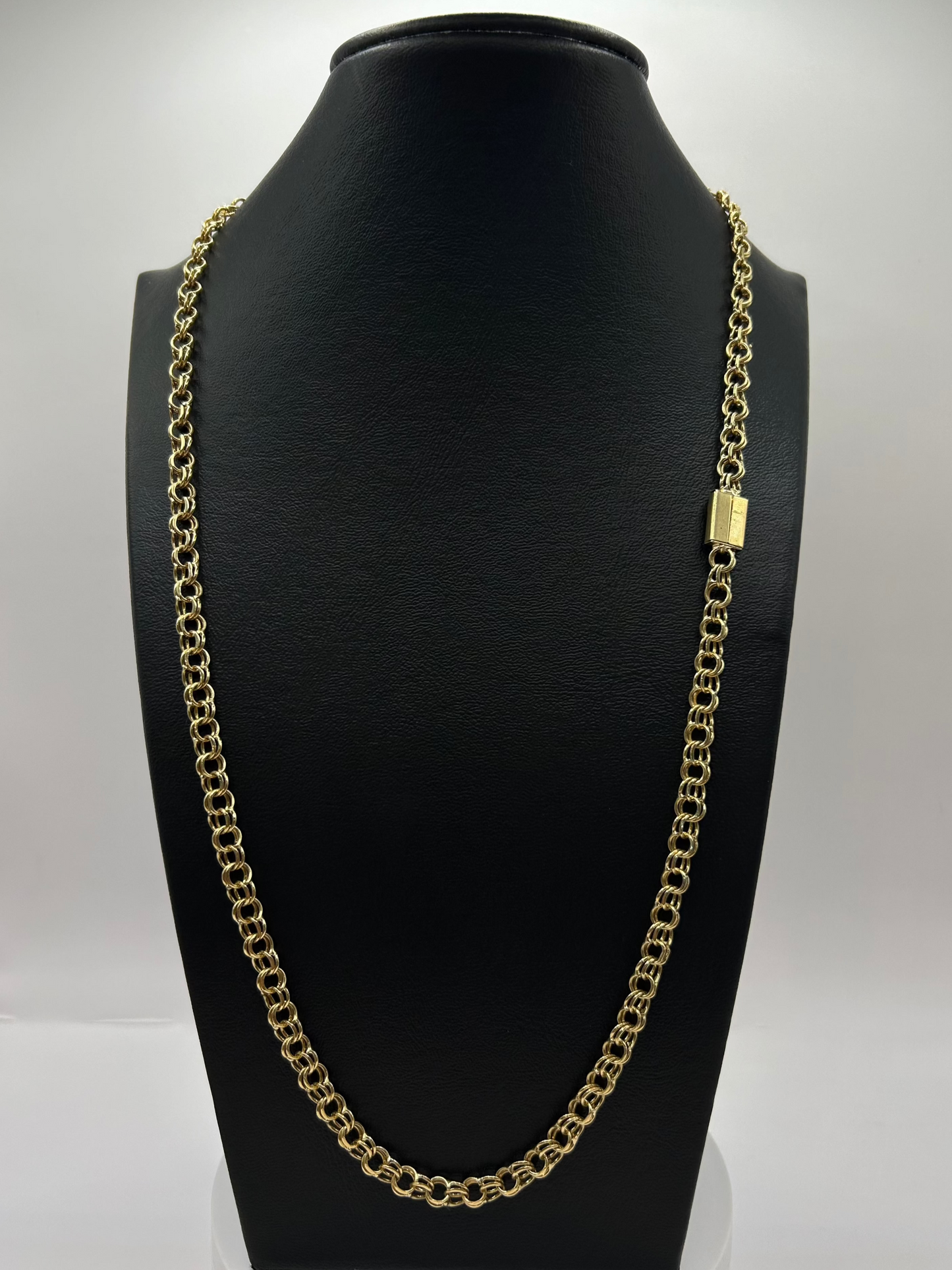 Italian Torsal Unisex Chain in 10k Yellow Gold