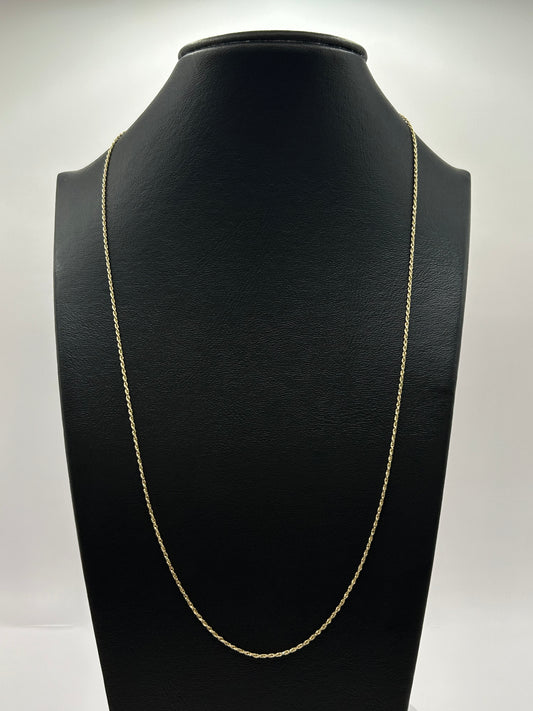 Italian Torsal Unisex Chain in 10k Yellow Gold