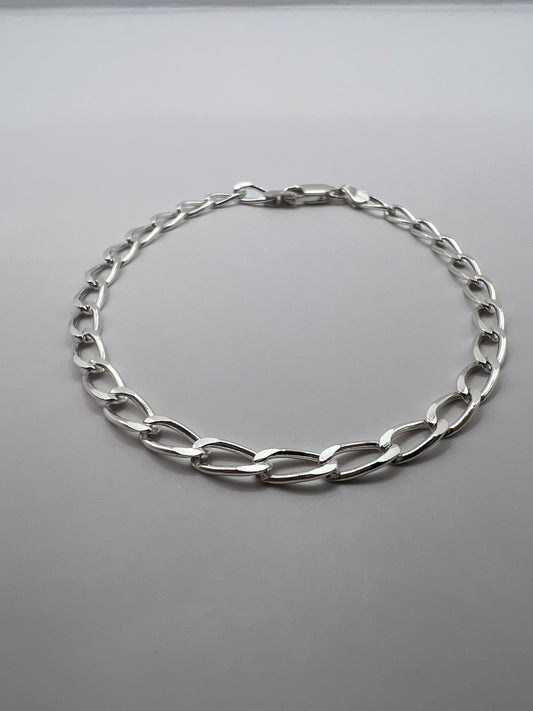 Pulso unisex de Plata .925 Eslabones 4mm 3.4gr 18cm