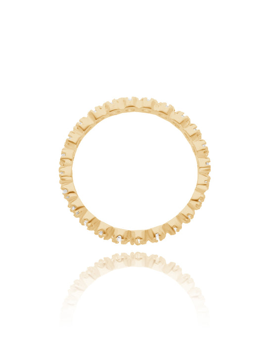 Leah churumbela ring in 10k yellow gold