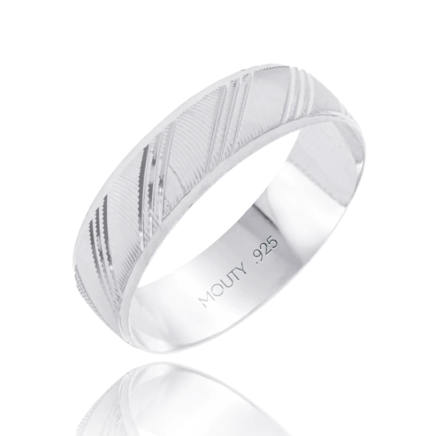 Milan x Amour Ring Duo in Silver with Zirconia