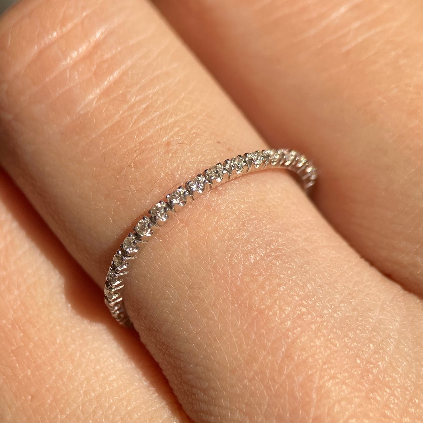 14k White Gold Ring with Diamonds Mod: OF1690