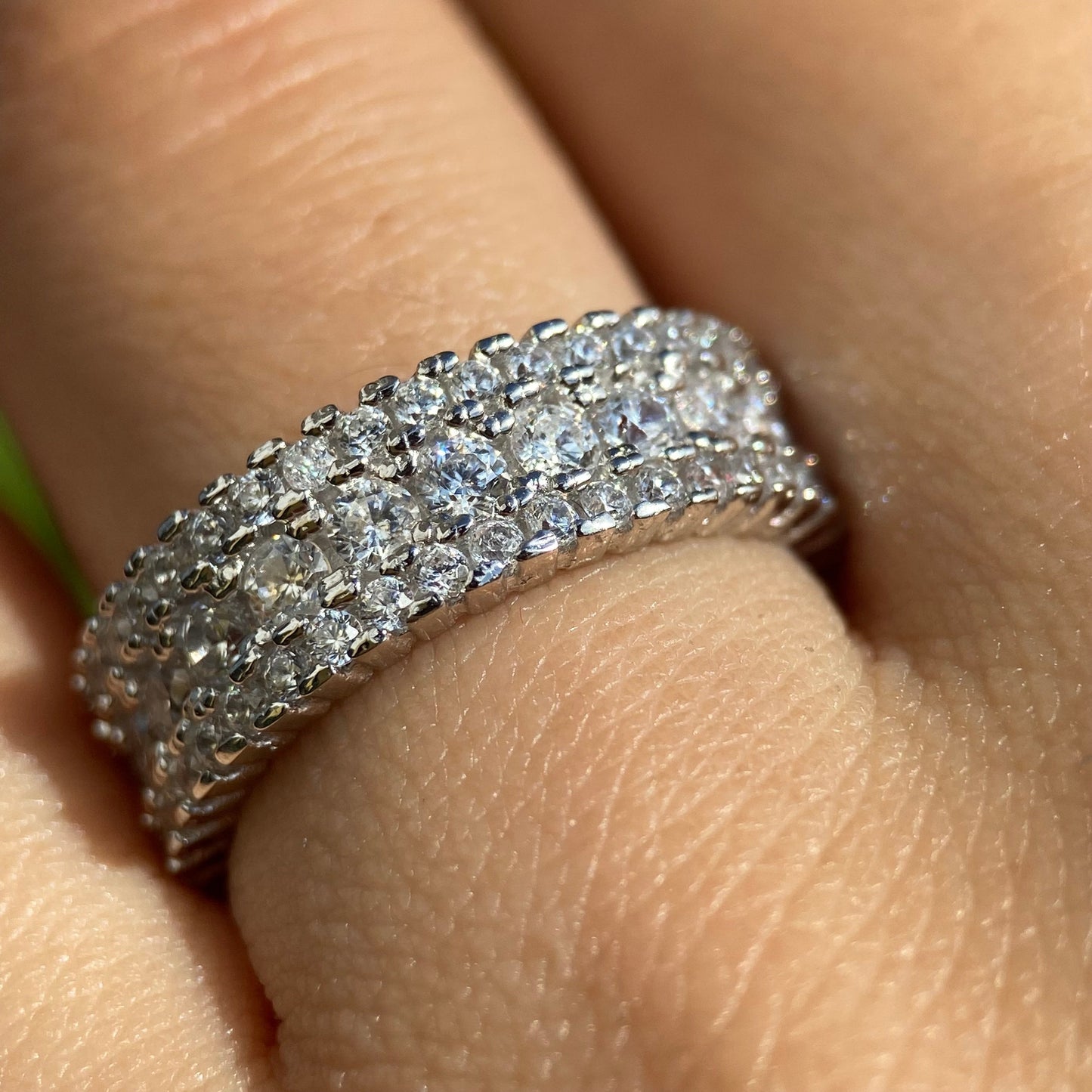 Enith Ring in 10k White Gold with Zirconia 